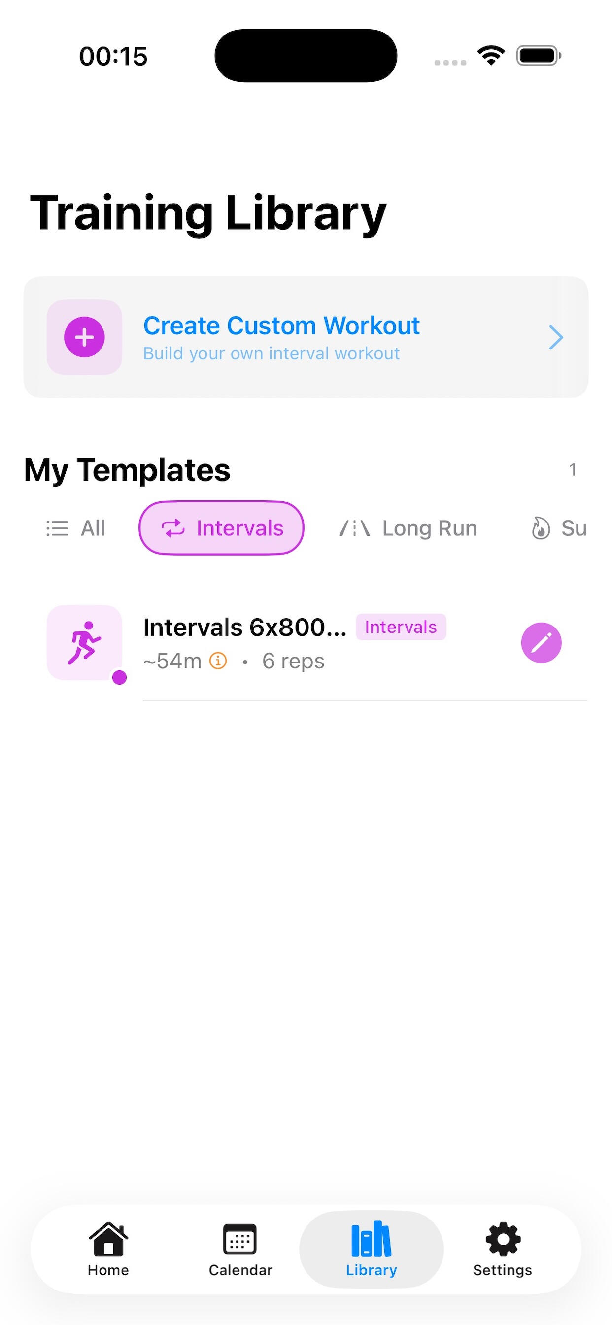 Training library templates